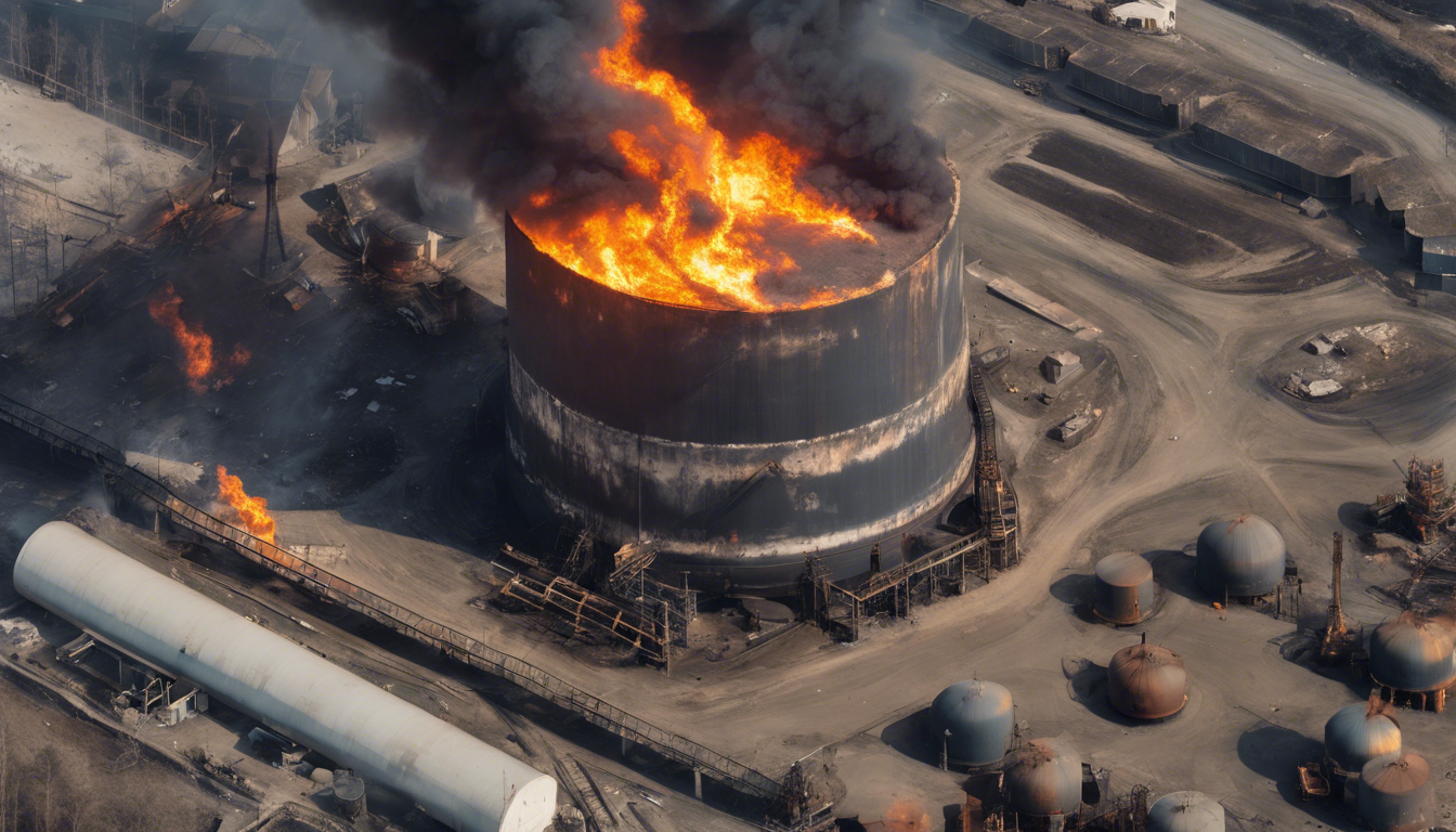 des tanks à huile russes en flammes après une attaque de drone : découvrez les implications sur le marché mondial de l'énergie