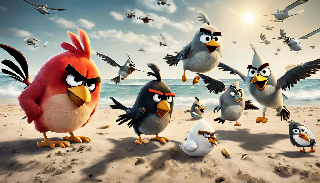 découvrez si les angry birds sont réellement en guerre contre les drones pour protéger les baigneurs des requins sur les plages de nyc. un mélange étonnant de fiction et de réalité à ne pas manquer !