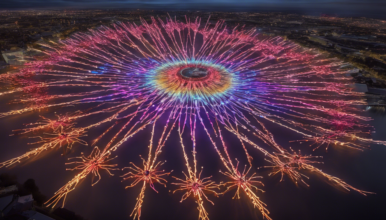 plongez dans l'univers captivant du plus grand spectacle aérien de drones au monde ! admirez un ballet éblouissant de 10 200 drones illuminant le ciel dans une synchronisation parfaite. une expérience inoubliable à ne pas manquer !