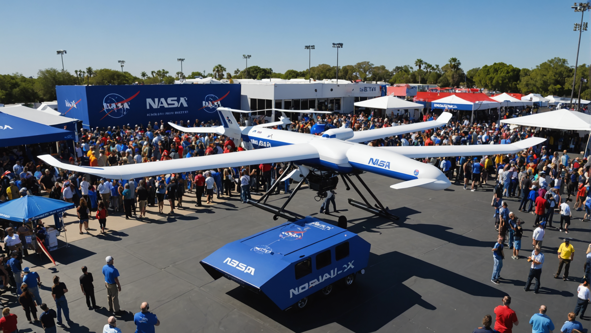 découvrez le tout nouveau drone alta-x dévoilé par la nasa lors du salon aérien de miramar, qui a attiré un impressionnant public de 20 000 passionnés d'aéronautique et d'innovation technologique. plongez dans l'avenir de l'aviation avec des démonstrations captivantes et des présentations inspirantes.