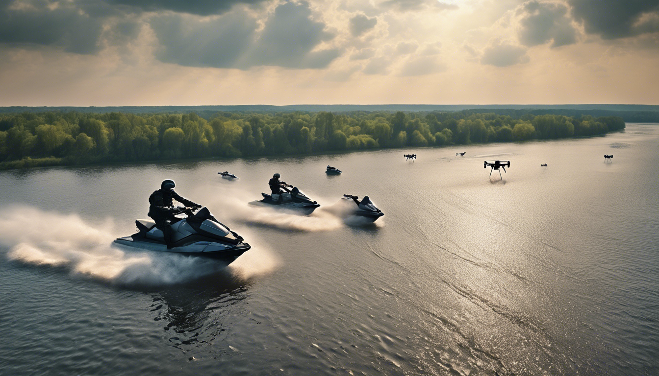 découvrez une vidéo captivante sur le conflit en ukraine, mettant en scène un événement inédit sur le dniepr. assistez à un drone ukrainien qui traque et neutralise des soldats russes en fuite sur jet-ski. ne manquez pas ce moment exceptionnel qui illustre la tension actuelle.