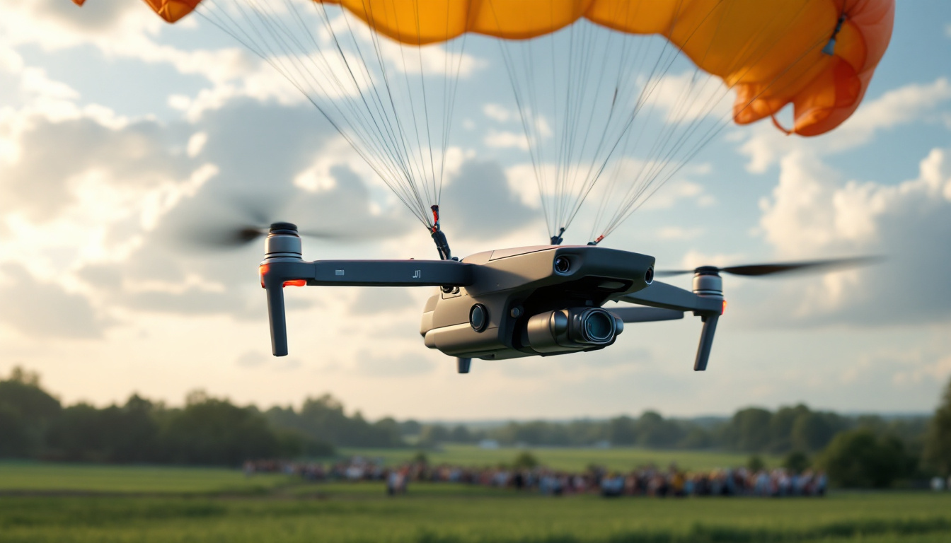 découvrez le tout nouveau système de récupération par parachute d'avss, spécialement conçu pour la série dji matrice 4. assurez la sécurité de vos vols avec cette innovation haut de gamme, idéale pour les professionnels de la prise de vue aérienne.