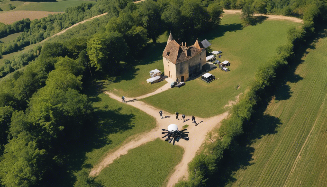 découvrez la beauté époustouflante de la dordogne comme jamais auparavant ! louez un drone pour survoler ses paysages pittoresques, ses châteaux majestueux et ses rivières scintillantes. captivez-vous par des vues aériennes exceptionnelles et créez des souvenirs inoubliables lors de votre aventure en plein air.