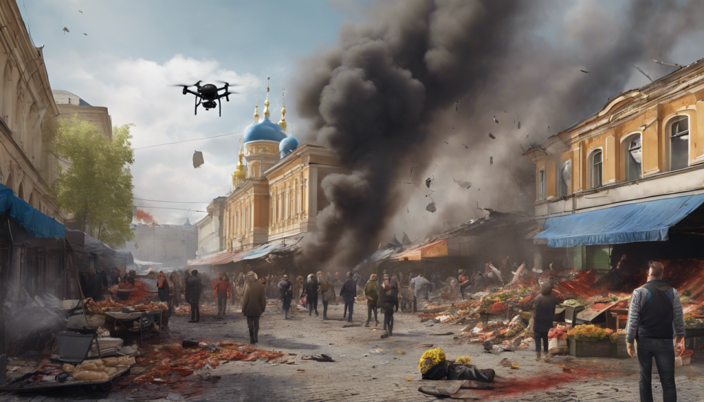 Kharkiv : un drone russe frappe un marché, plongeant la ville dans l ...