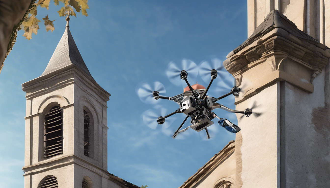 découvrez comment l'utilisation de drones révolutionne le nettoyage du clocher de l'église de lachambre. une méthode rapide, économique et efficace pour préserver le patrimoine tout en garantissant la sécurité des intervenants.