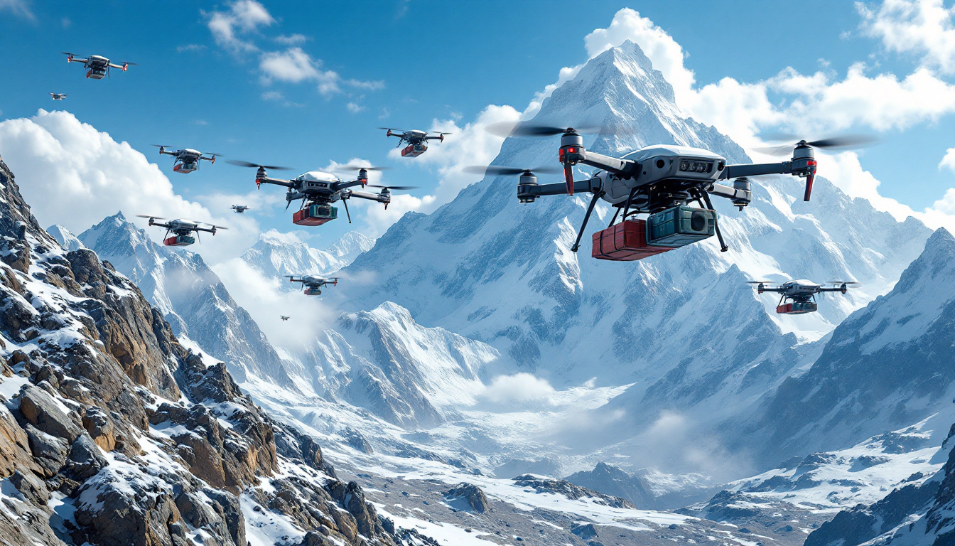 découvrez comment des drones révolutionnent les missions de ravitaillement vers les camps en haute altitude de l'everest. suivez le lancement de cette initiative innovante qui promet d'améliorer l'approvisionnement des alpinistes en milieu extrême.