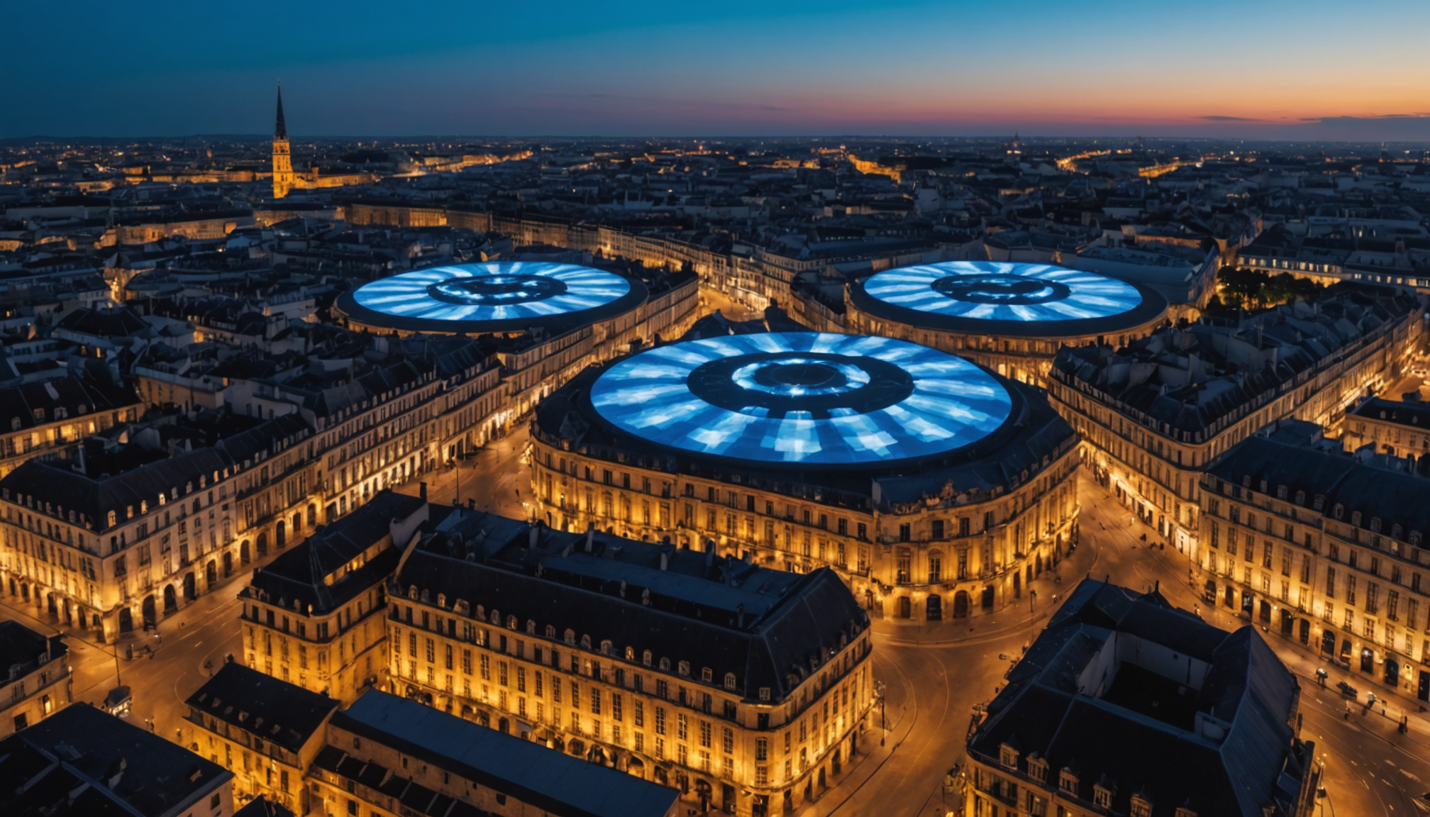 venez vivre une expérience inoubliable à bordeaux avec notre spectacle de drones époustouflant ! admirez des performances aériennes synchronisées alliant technologie et art pour le plaisir des petits et des grands. ne manquez pas cette occasion unique de découvrir un événement captivant sous le ciel bordelais.