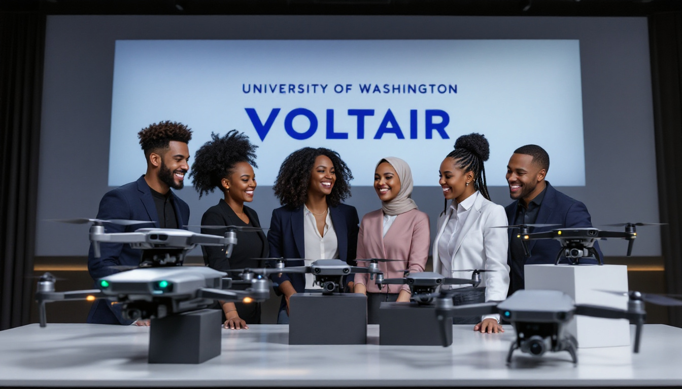 voltair, pionnier des drones auto-rechargeables, décroche le prestigieux grand prix de 25 000 $ lors d'un concours à l'université de washington, démontrant son innovation et son expertise dans le secteur des technologies aériennes.