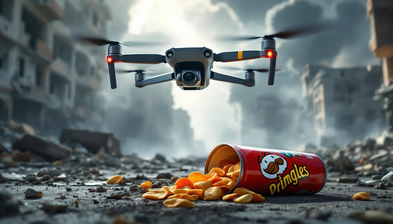 découvrez comment le mavic de dji transforme la guerre par drone en ukraine, tout en étant associé aux célèbres pringles. une exploration fascinante des nouvelles stratégies et des innovations technologiques sur le champ de bataille.