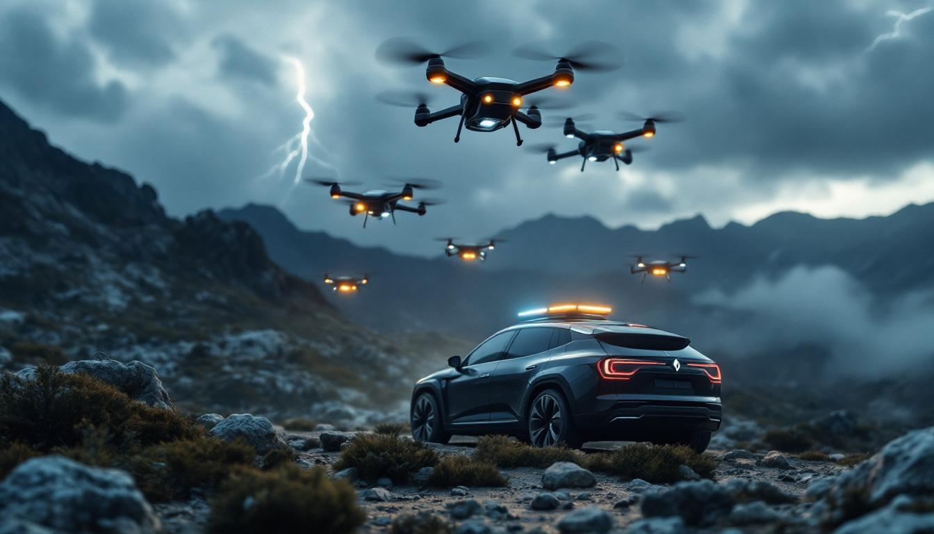 découvrez comment le véhicule électrique innovant de renault, équipé de drones vision4rescue, révolutionne les opérations d'urgence aérienne en offrant des solutions rapides et efficaces pour sauver des vies.