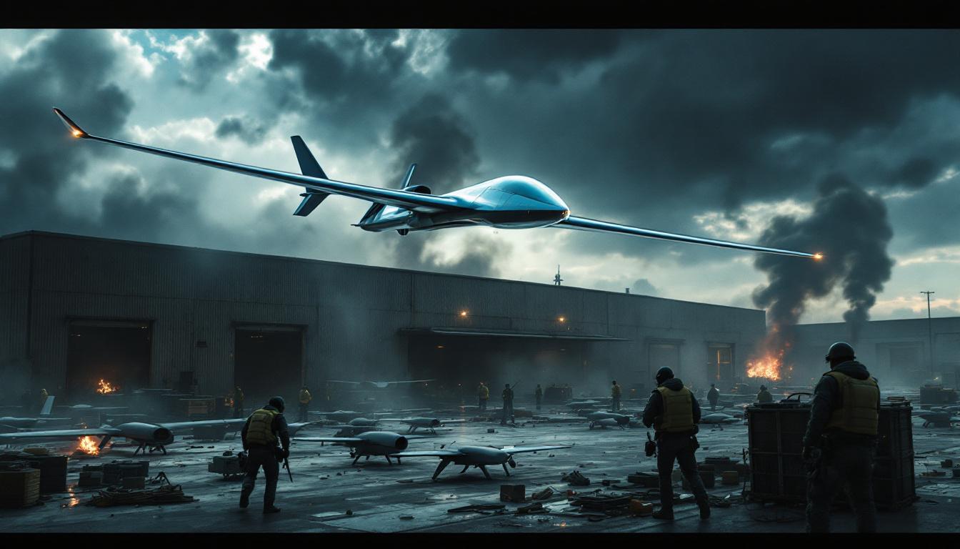 découvrez comment un raid du planeur ukrainien a-22 a perturbé la production des drones shahed dans la ville de yelabuga, révélant les tensions croissantes dans le conflit et ses conséquences sur l'armement moderne.