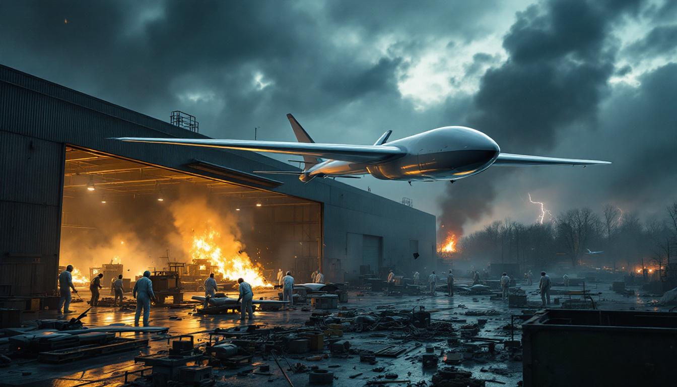 découvrez comment un raid du planeur ukrainien a-22 a perturbé la production des drones shahed à yelabuga, révélant les tensions croissantes dans le conflit et ses impacts sur l'industrie militaire.