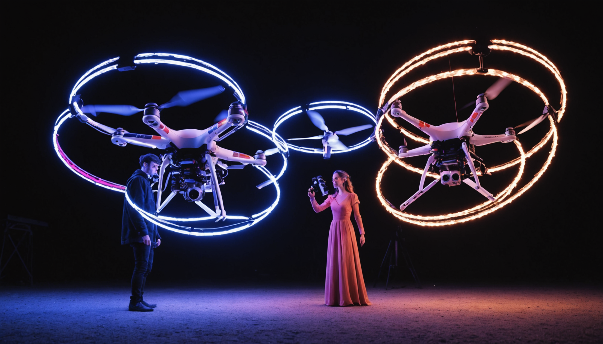 venez découvrir un spectacle féerique unique en son genre près de lyon en juillet. des drones lumineux danseront dans le ciel pour créer une expérience visuelle inoubliable qui émerveillera petits et grands. ne manquez pas cette soirée magique où la technologie rencontre la créativité !