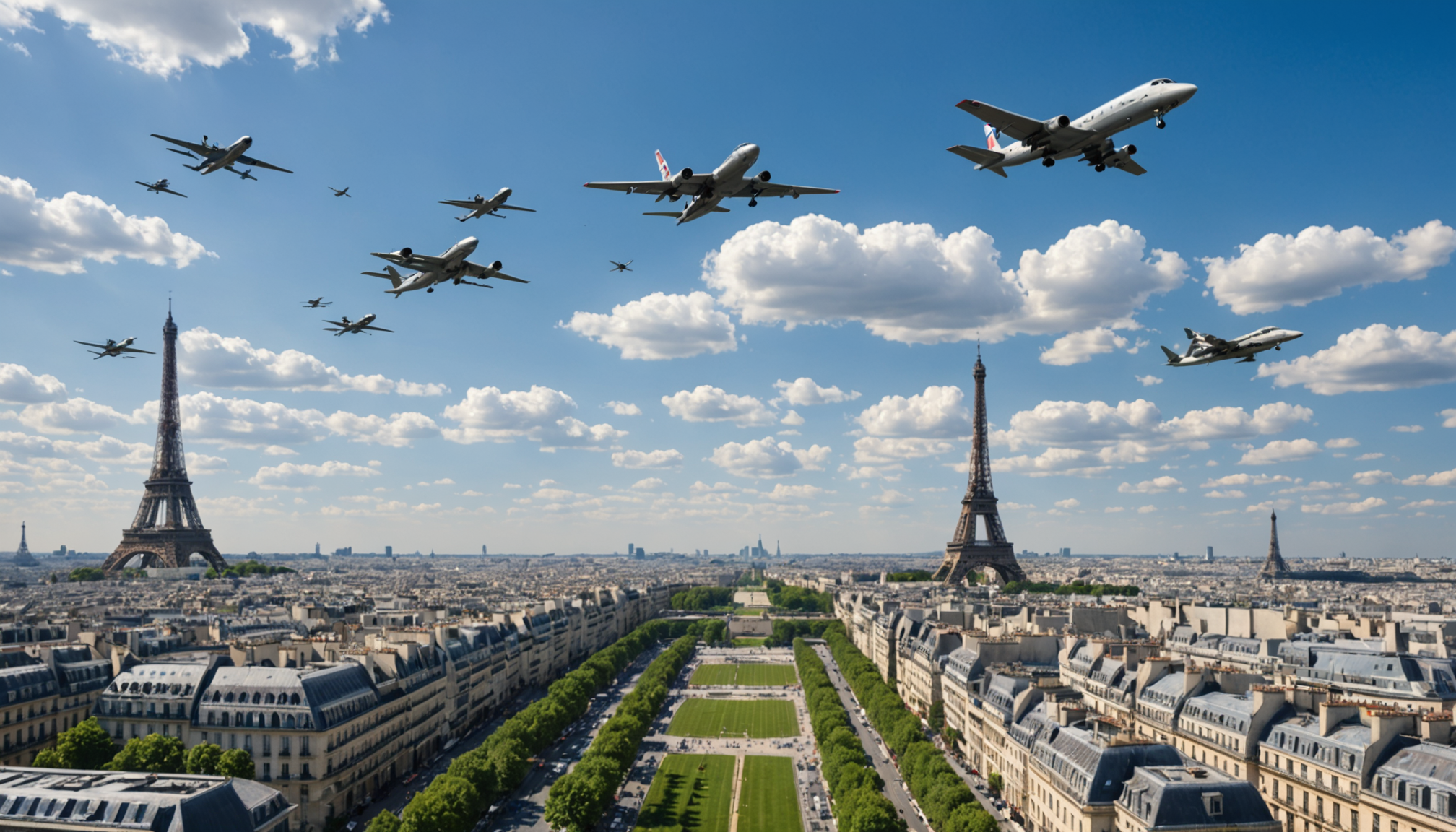 assistez au spectaculaire défilé aérien du 14 juillet à paris, où 64 avions, 34 hélicoptères et un impressionnant drone reaper s'élancent dans le ciel. ne manquez pas cette célébration unique de l'aviation militaire et de la fierté nationale !
