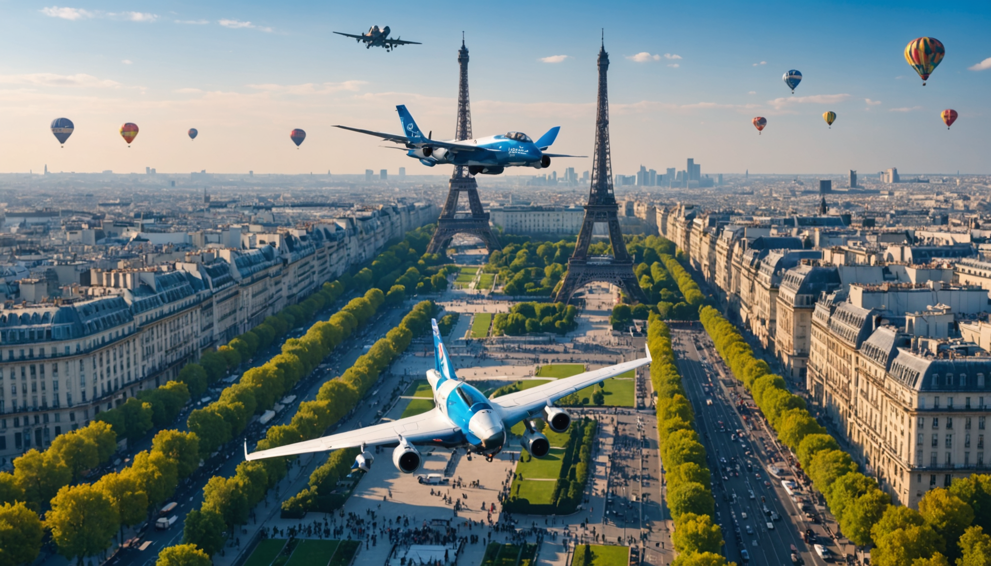 vivez l'exceptionnel défilé aérien du 14 juillet à paris, avec 64 avions majestueux, 34 hélicoptères impressionnants et un drone reaper, pour célébrer la fête nationale dans un spectacle époustouflant de force et de technologie.