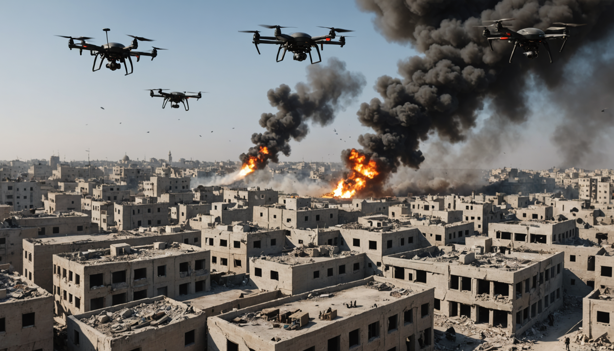 israël intensifie son intervention à gaza avec le déploiement de drones commerciaux armés de grenades. cette stratégie à bas coût soulève des inquiétudes majeures sur la sécurité des civils et aggrave une crise humanitaire déjà alarmante.