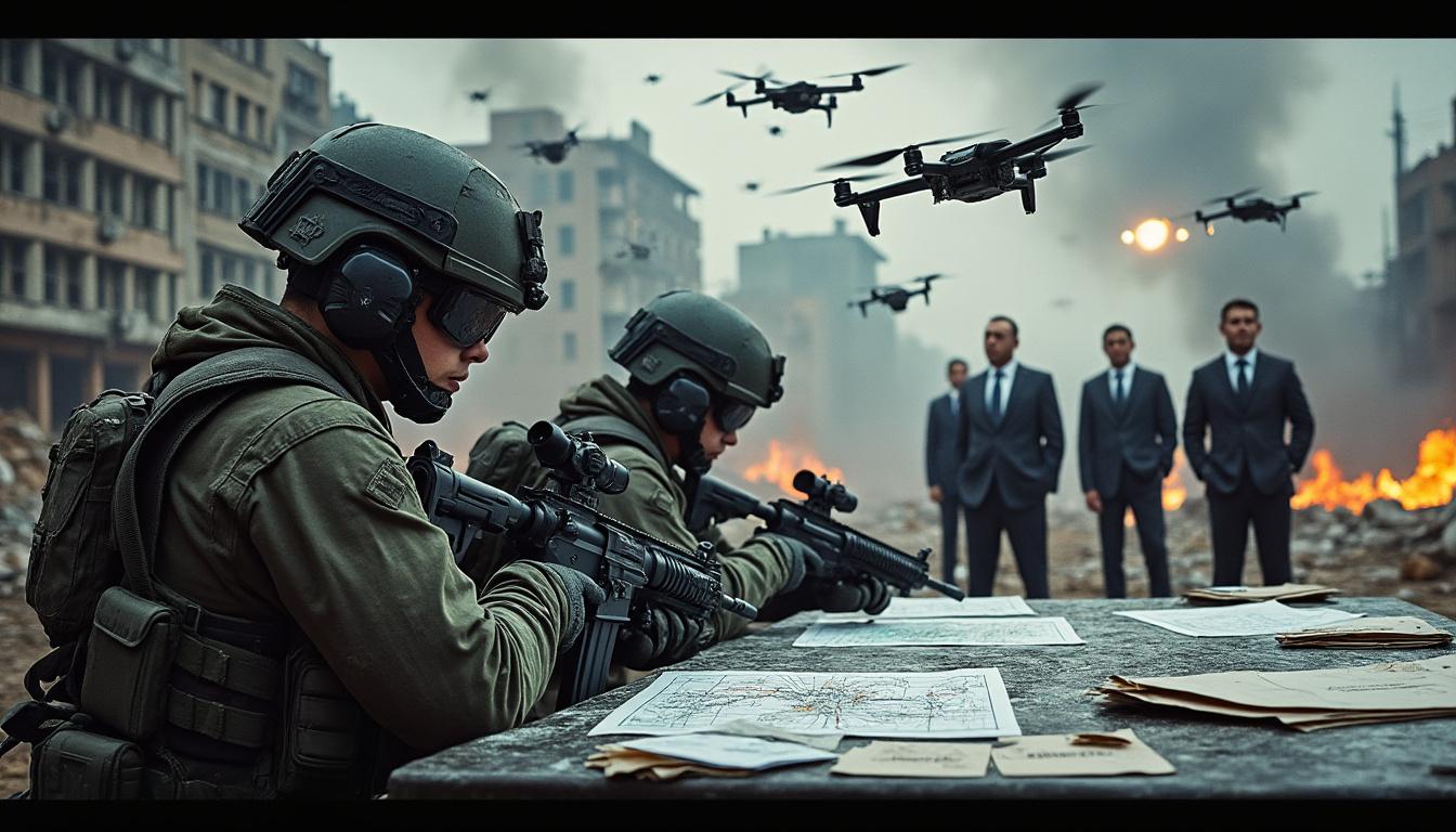 découvrez comment des jeunes soldats interviennent de manière décisive pour neutraliser des drones menaçants, alors que les dirigeants semblent tergiverser autour du projet flytrap. une analyse captivante des enjeux militaires contemporains.
