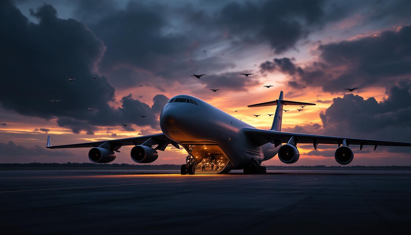 découvrez le y-20 de la chine, un avion de transport impressionnant et potentiellement équipable pour des missions de drones. explorez comment cette machine pourrait changer la donne dans le domaine des opérations aériennes et semer le trouble dans le ciel mondial.
