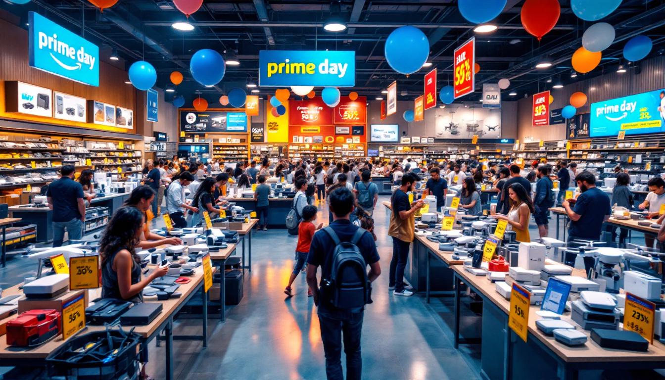 profitez des prix historiquement bas sur les drones et équipements dji lors du prime day d'amazon 2025. ne manquez pas cette occasion unique d'acquérir des technologies de pointe à des tarifs imbattables. comparez, économisez et volez vers de nouvelles aventures avec dji!