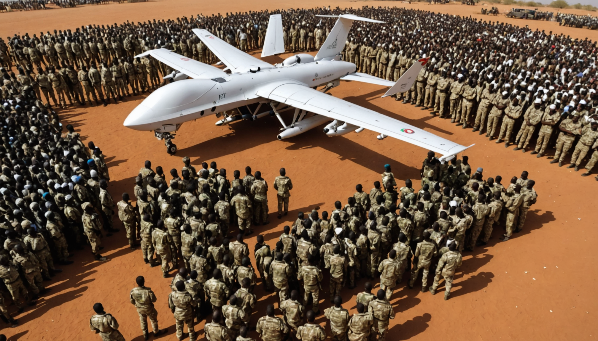 un drone a ciblé un rassemblement de partisans militaires dans la région d'al-jazira, au soudan, provoquant des inquiétudes sur l'escalade du conflit dans cette zone stratégique du pays.