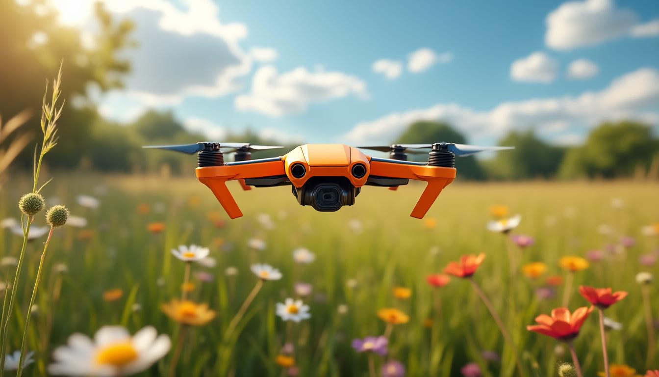 découvrez ce petit drone orange révolutionnaire qui apprend à voler sans gps, grâce à une technologie innovante lui permettant de naviguer à l'aveugle. idéal pour explorer de nouvelles façons de piloter en toute autonomie !
