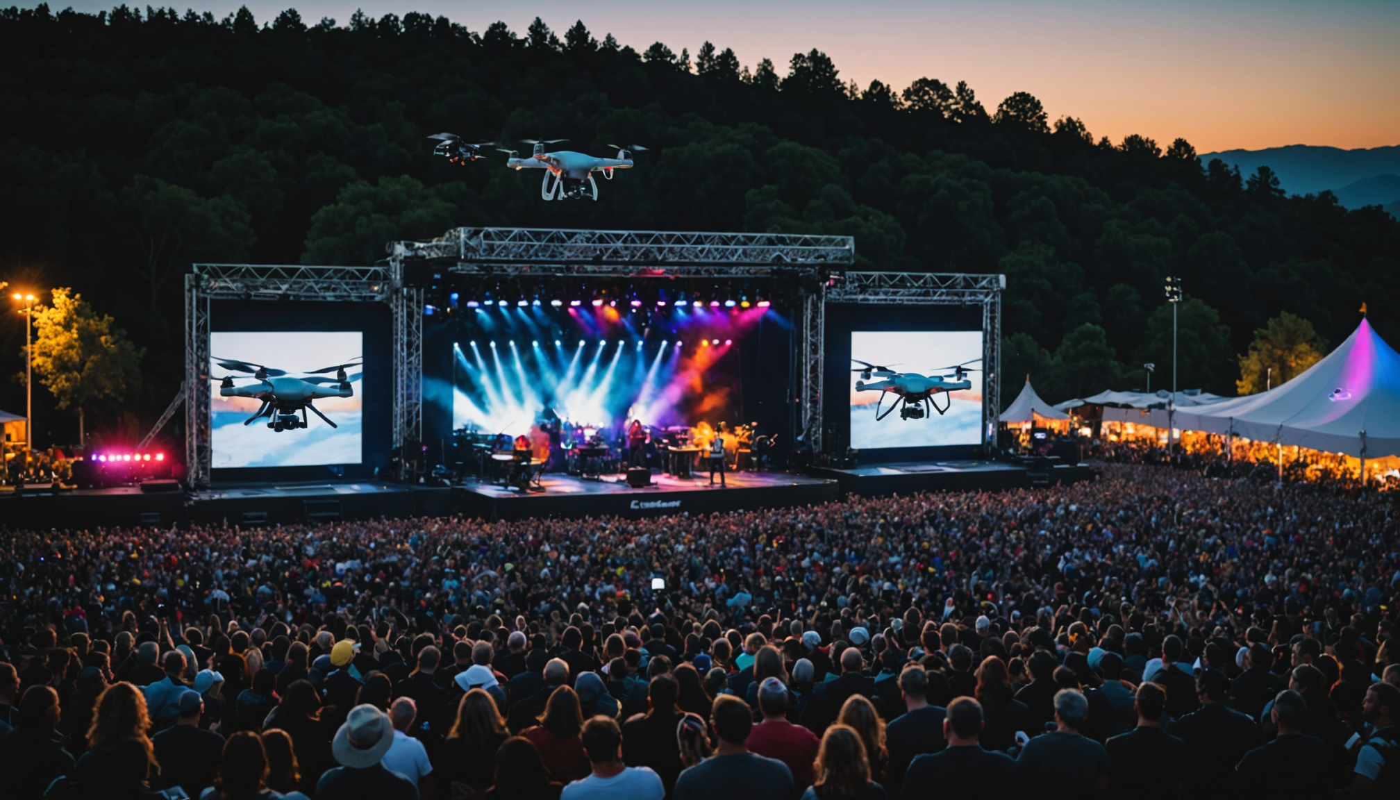découvrez comment les drones transforment la capture vidéo des spectacles en direct, offrant des angles inédits, des prises de vue spectaculaires et une expérience visuelle immersive pour le public et les professionnels.