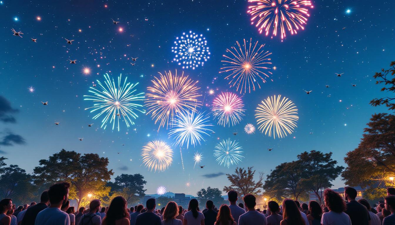 découvrez si remplacer les feux d'artifice traditionnels par des spectacles de drones est une bonne ou mauvaise idée. avantages, inconvénients et impact sur l'environnement : faites-vous votre opinion !