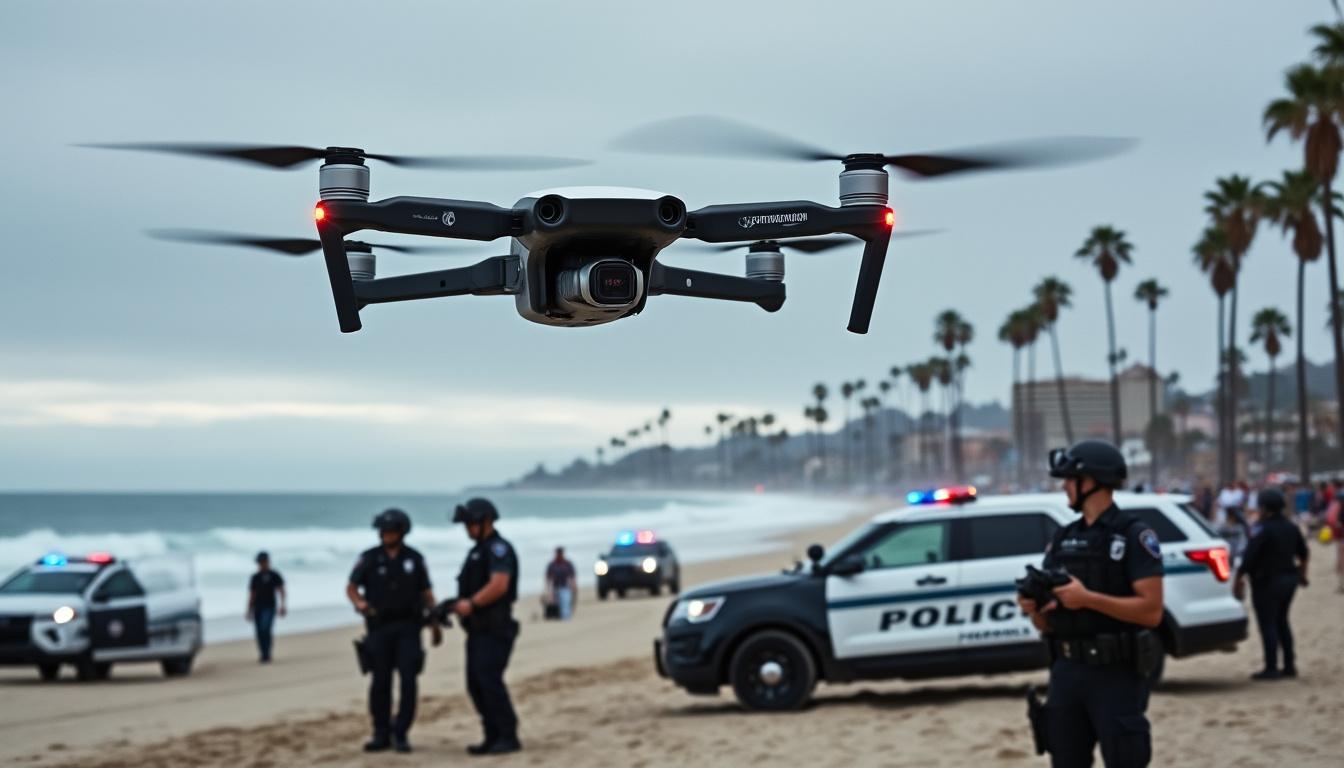 découvrez comment la police de huntington beach utilise des drones pour intervenir en moins de 2 minutes sur les lieux d'incidents, améliorant ainsi la rapidité et l'efficacité de ses interventions.