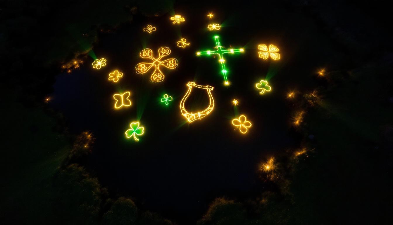 assistez au plus beau spectacle de drones d’europe en irlande ! un événement unique à ne pas manquer pour vivre une expérience lumineuse et inédite dans un décor exceptionnel.