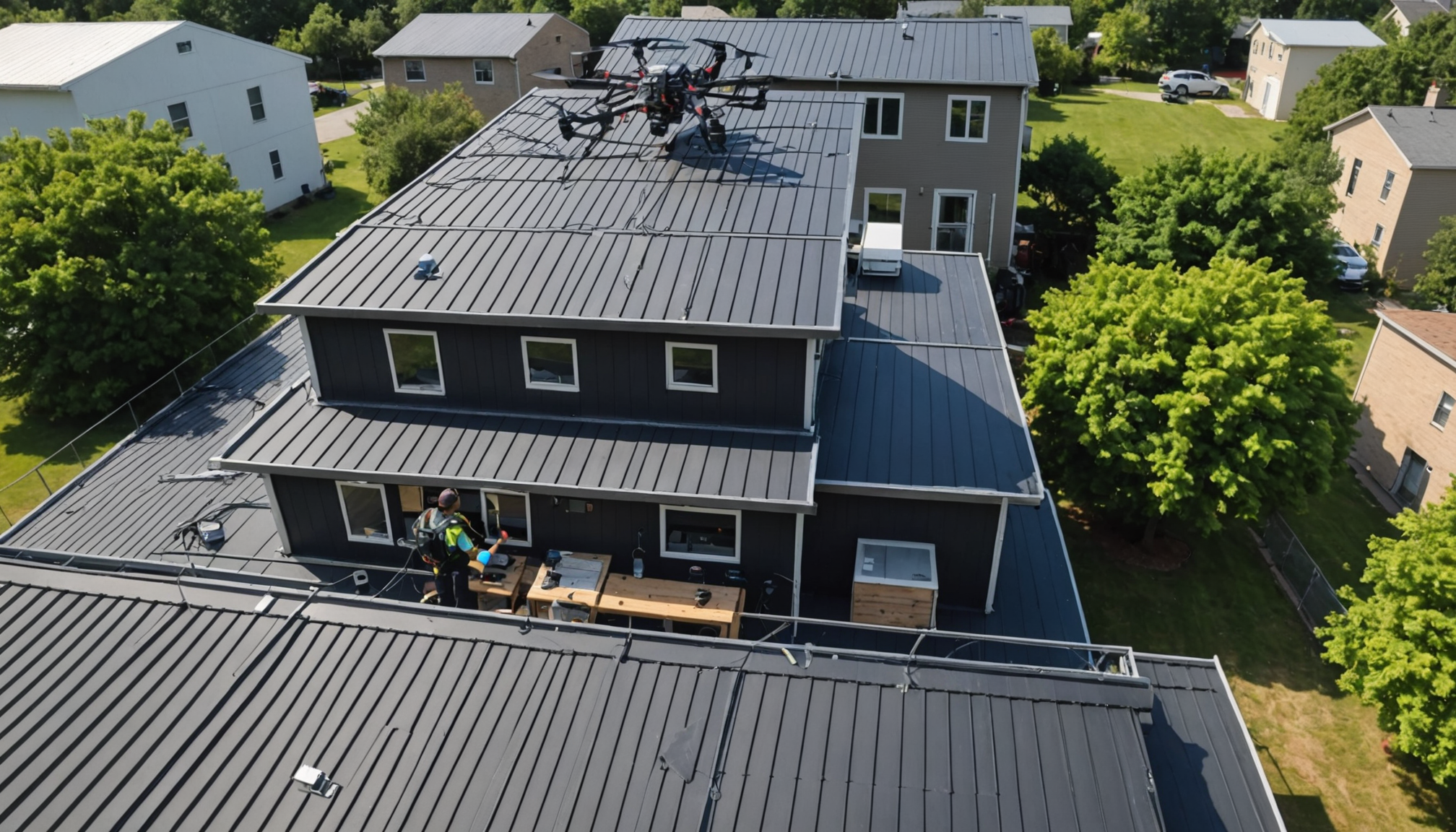 nettoyage de toitures et façades à la chaize-le-vicomte par drone: intervention rapide, sûre et écologique, sans échafaudage, pour des surfaces impeccables.
