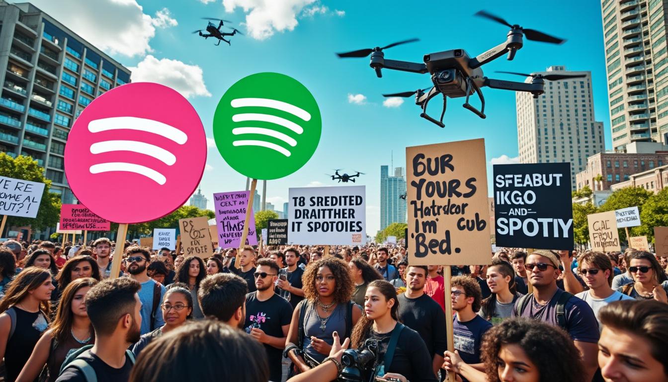 découvrez pourquoi plusieurs groupes de musique choisissent de boycotter spotify, suite à l'investissement controversé du pdg dans des drones militaires helsing. explorez les implications pour l'industrie musicale et la conversation autour de l'éthique dans les affaires.