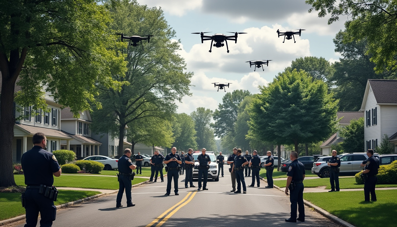 des drones sont mobilisés par la police de medina pour intensifier les recherches d'une femme portée disparue à proximité de crows nest lane. découvrez comment la technologie facilite les opérations de secours.