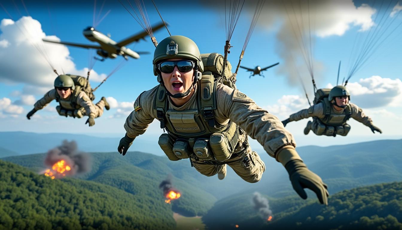 découvrez comment des parachutistes de l'armée ont marqué l'histoire en alabama en remportant la toute première victoire de drone contre drone lors d'une opération spectaculaire.