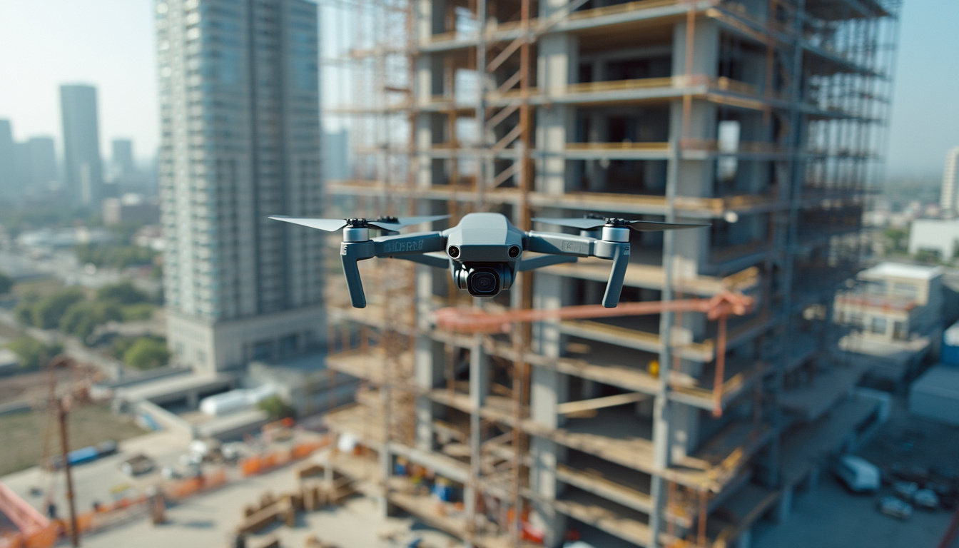découvrez comment l'utilisation de drones améliore la sécurité sur les chantiers de construction grâce à la surveillance en temps réel, la prévention des risques et l’optimisation des opérations.