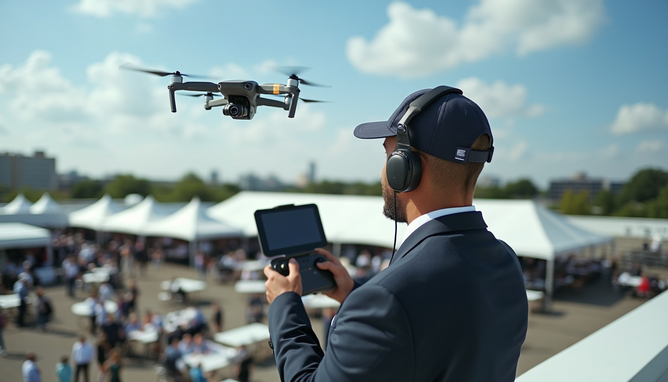 découvrez comment intégrer la production vidéo par drone lors de vos événements spéciaux et offrez à votre public des prises de vue spectaculaires et originales pour immortaliser chaque moment important.