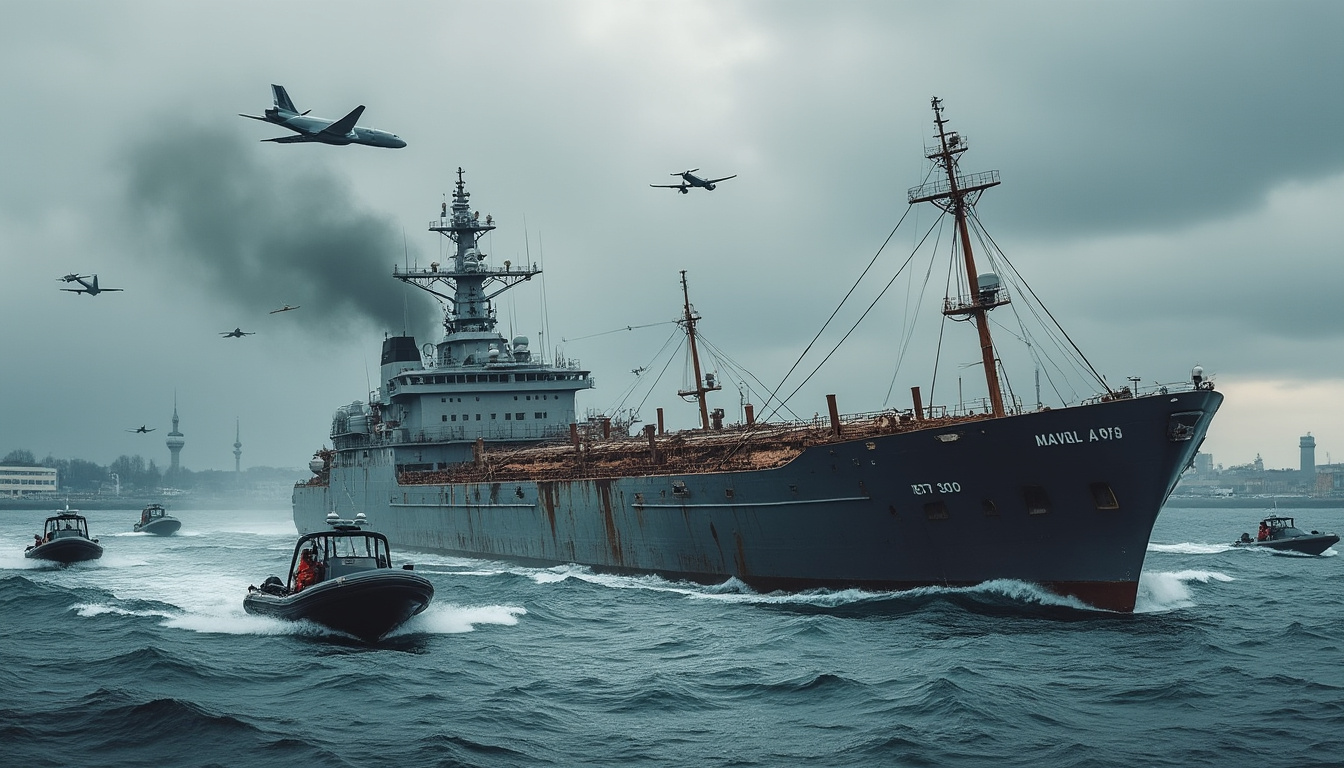 la france a saisi un pétrolier appartenant à une flotte fantôme, soupçonné d’être impliqué dans une attaque de drones à l’aéroport de copenhague. découvrez les derniers développements de cette affaire internationale.