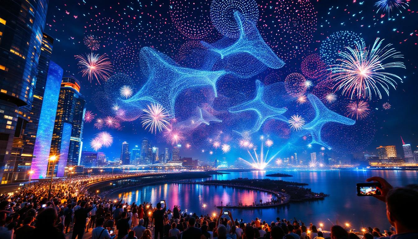 découvrez les plus grands shows de drones à travers le monde et trouvez l’inspiration pour organiser des événements spectaculaires et innovants. explorez des spectacles lumineux impressionnants pour émerveiller votre public !