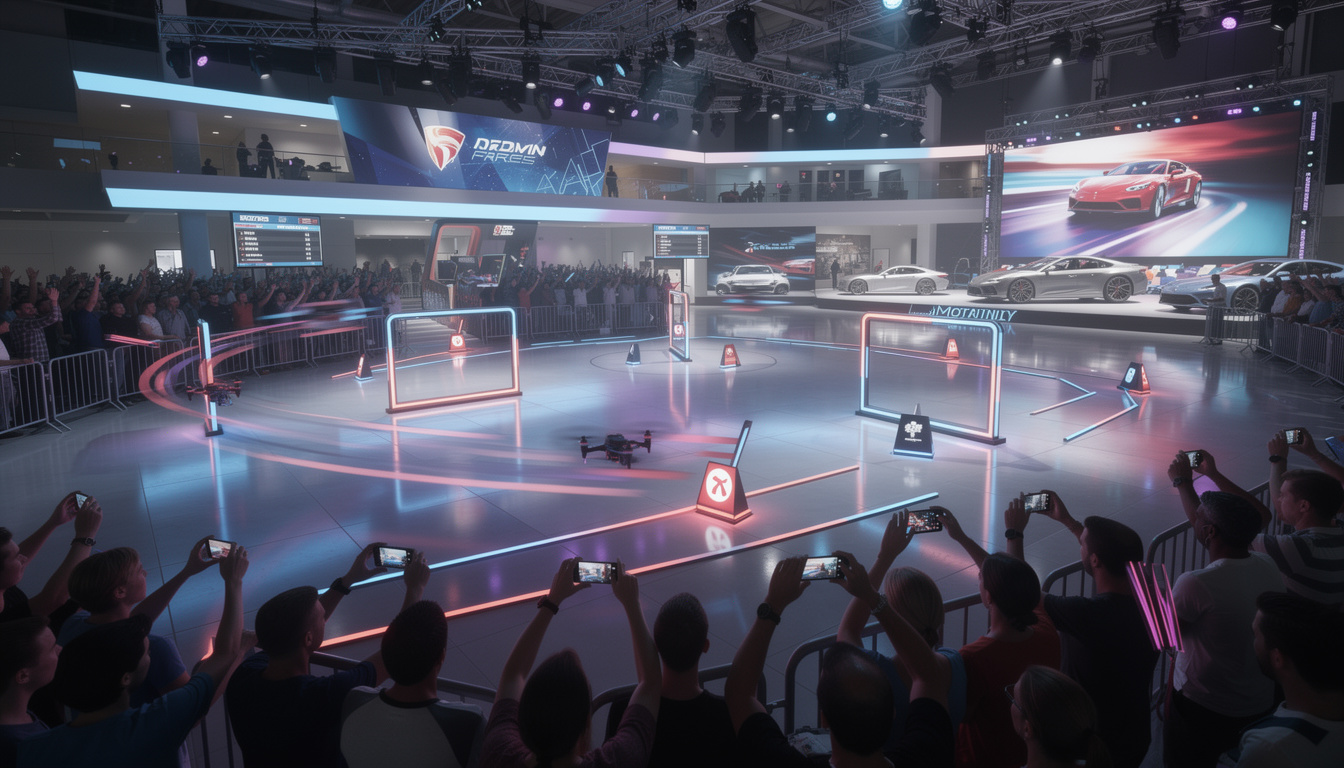 découvrez notre animation drone captivante lors de votre salon automobile, idéale pour valoriser vos véhicules et attirer l’attention des visiteurs avec des prises de vue aériennes spectaculaires.