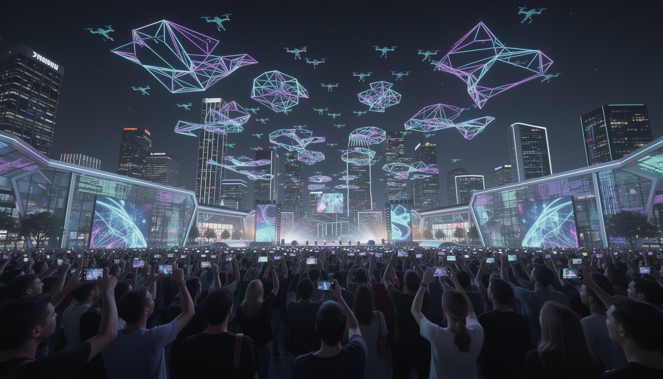 découvrez pourquoi les light shows et spectacles de drones surpassent définitivement les feux d'artifice grâce à leur innovation, sécurité et spectacle lumineux impressionnant.