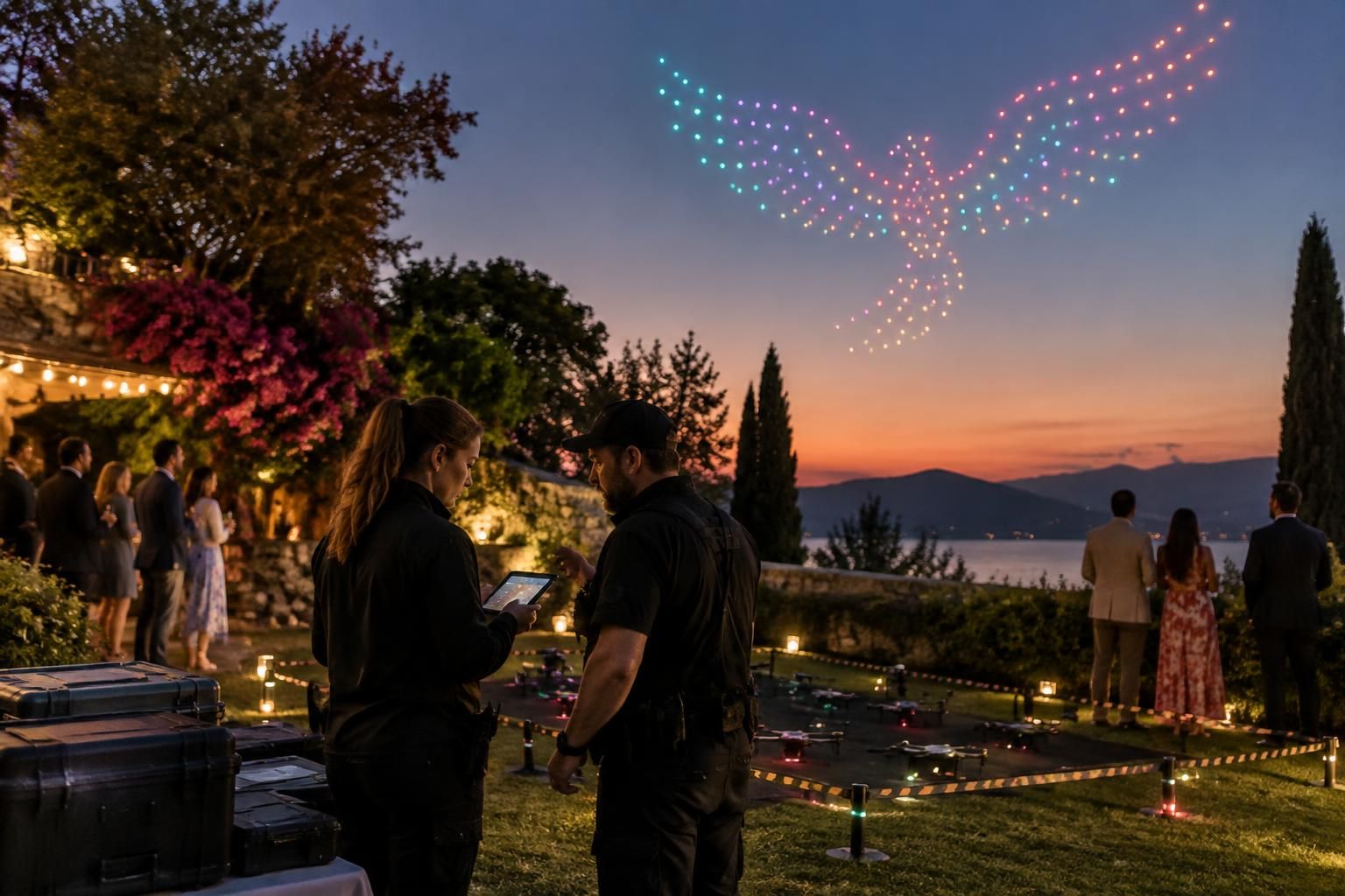 Organiser un spectacle de drones lumineux pour un événement privé : les choses à savoir